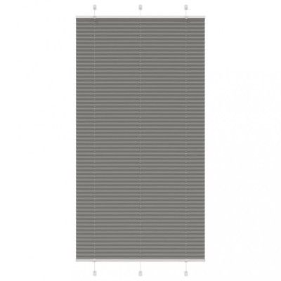 Jaluzea plisată Antracit 110x200 cm Lățime țesătură 109,4 cm foto
