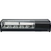 Vitrina Frigorifica YATO GASTRO 5x1/3GN, 135x42x26.5cm, 0~12&deg;C, R600a, LED, Sticla Temperata, Usa Glisanta, Decongelare Automata