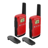 Aproape nou: Statie radio PMR portabila Motorola TALKABOUT T42 RED set cu 2 buc