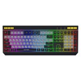 Tastatura Gaming HATOR Icefall, RGB, USB, negru