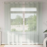 Perdele Voile cu Oelii 2 buc Gri deschis 140x245 cm