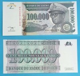 Zair (p#77A) 100.000 Nouveaux Zaires 1996 &#039;Varianta Gri&#039; UNC serie: HA 2501919A