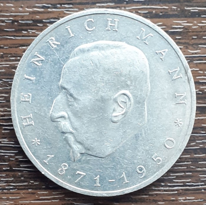 (M212) MONEDA GERMANIA DEMOCRATA (RDG, DDR) - 20 MARK 1971, HEINRICH MANN