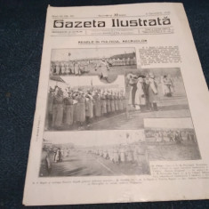 REVISTA GAZETA ILUSTRATA 5 DECEMBRIE 1915 REGELE IN MIJLOCUL RECRUTILOR