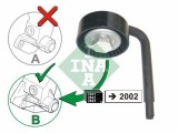 Rola intinzator curea transmisie BMW 3, 5, 7, X5; Land Rover Range Rover III; Opel Omega B Motor 2.5 DTI, 2.5 DTI, 3.0 d, 3.0 D 4x4, 330 d, diam. 70