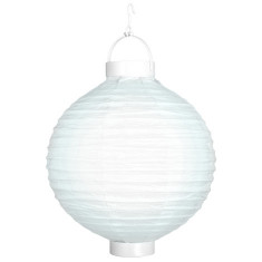 Lampion luminos alb