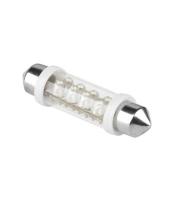 Bec auto 12V T10 42mm 8LED SV 8.5 lumina alba ZAR0078 foto