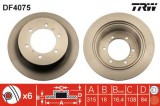 Disc frana MITSUBISHI PAJERO II (V3_W, V2_W, V4_W) (1990 - 1999) TRW DF4075