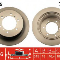 Disc frana MITSUBISHI PAJERO II Canvas Top (V2_W, V4_W) (1990 - 2000) TRW DF4075