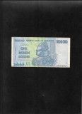 Zimbabwe 1000000 1 000 000 dolari dollars 2008 seria0043803