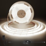 Banda LED COB ACELUMO 10m, Lumina Alba Naturala, CRI 92+, Reglabila, Autoadeziva, 24V, Fara Puncte