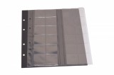 Set 2 folii pentru monede, Premium, cu 48 buzunare pentru monede de pana la 34 mm si foi de carton negru