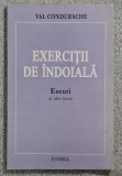 Exercitii de indoiala - Val Condurache Contine dedicatie, data si semnatura autorului