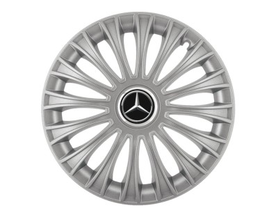 Set 4 capace roti pentru Mercedes, model Dino Gray, R15 foto
