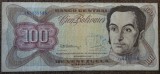 100 bolivares 1992, Venezuela