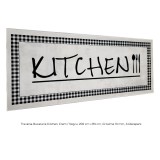 Cumpara ieftin Traversa Bucatarie Kitchen, Crem Negru, 200 cm x 80 cm, Grosime 10 mm, Atiderapant