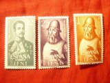 Serie IFNI colonie spaniola 1962 - Personalitati , 3 valori, Nestampilat
