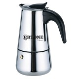 Espressor cafea manual pentru aragaz Ertone, inox, capacitate 6 cesti