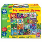 Puzzle de podea Invata numerele (de la 1 la 20) BIG NUMBER JIGSAW, orchard toys