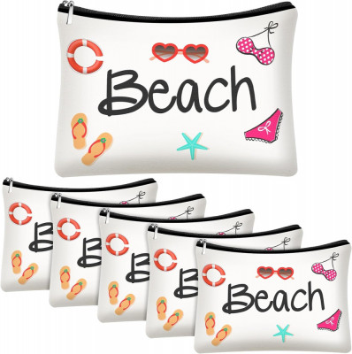 Wooday Beach Sac cosmetic pentru femei Funny Beach Machiaj Bag Cadouri Beach Acc foto