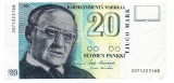 Finlanda 20 Mark 1993 P-122 Seria 2071223168