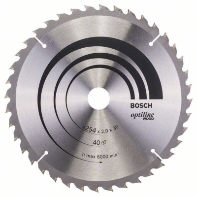 Bosch Panza ferastrau circular Optiline Wood, 254x30x2mm, 40T ProAdvanced PowerfulTools foto