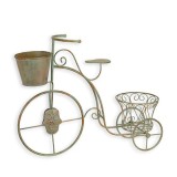 Jardiniera bicicleta din fier forjat antik green XW-49