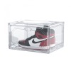 Organizator de pantofi, flippy, din pp+abs, usa laterala magnetica, rezistenta la praf, anti-oxidare, utilizare multipla, 36 x 28 x 21 cm, transparent