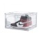 Organizator de pantofi, flippy, din pp+abs, usa laterala magnetica, rezistenta la praf, anti-oxidare, utilizare multipla, 36 x 28 x 21 cm, transparent