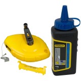 Stanley 0-47-443 - Set sfoara de trasare cu creta albastra si nivela fir