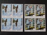 1992 - Fauna din regiunile nordice - serie (bloc de 4) + colita dantelata - LP1300 + LP1301