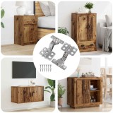 vidaXL Hinge 2 pcs Nichel 85 x 52,5 x 9,5 mm Fier 864674