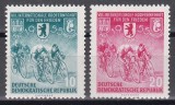 Germania DDR (RDG) 1955 - A 8-a ediție a cursei cicliste "Cursa Păcii", MNH