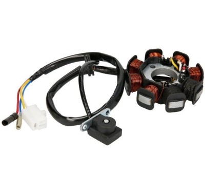 Magnetou (stator aprindere) scuter GY6-50 (139QMB) 4T 50-80cc - 8 bobine (mufa 2 fire + 2 fire) foto