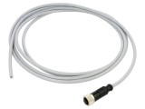 Conector HARTING M12 mufă mamă 5 pini drept cod A DeviceNet/CANopen cu cablu 3m PVC