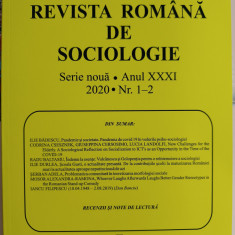 Revista Romana de Sociologie nr. 1-2/2020 si 5-6/2020