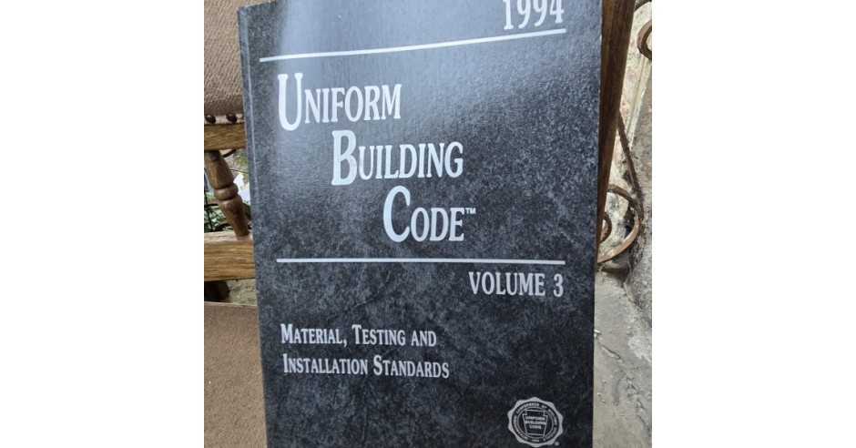 Uniform building code - Material Testing and Installation Standards Vol ...