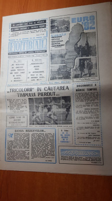 ziarul fotbal 9 februarie 1990-interv. sorin cartu,emerich jenei,marcel raducanu foto