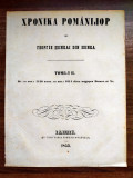 SCHIMB pagina de titlu Tomul 2 Cronica Romanilor de Gheorghe Șincai Iasi 1853