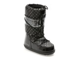 Cizme GRANDBOOT negre, GBLUXY 01, din material textil