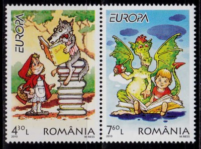 ✅RO 2010 LP 1862b &amp;quot;Europa-Carti pentru copii&amp;quot; , serie cu punte tip I , MNH foto