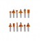 Freze pentru lemn, set 12 piese, Diametru Prindere 8mm