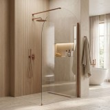 Paravan de dus Rea Heaven Brush Copper 100