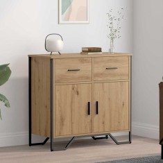 vidaXL Bufet stejar artizanal 79.5 x 35.5 x 74.5 cm Lemn compozit