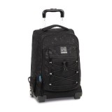 Troller calatorie Mitama, 3 compartimente, design negru