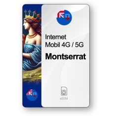 eSIM Internet Montserrat, valabil 30 zile, trafic 10 GB, Standard