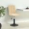 vidaXL Scaune de masă pivotante, 4 buc., crem, catifea 3089288