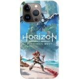 Husa compatibila cu Apple iPhone 12 Mini model Horizon Forbidden West, Silicon, TPU, Viceversa, Transparent, Carcasa