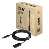 Cablu prelungitor Club3D CAC-1411, USB3.2 Gen2 tip A 10Gbps M/F, 5m (Negru), Club 3D