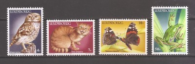 Luxemburg 1985 - Fauna sălbatică pe cale de dispariție, MNH foto